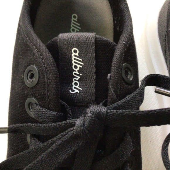 Allbirds Women’s Canvas Piper Natural Black with Blizzard Sole Size 7 - Picture 2 of 8